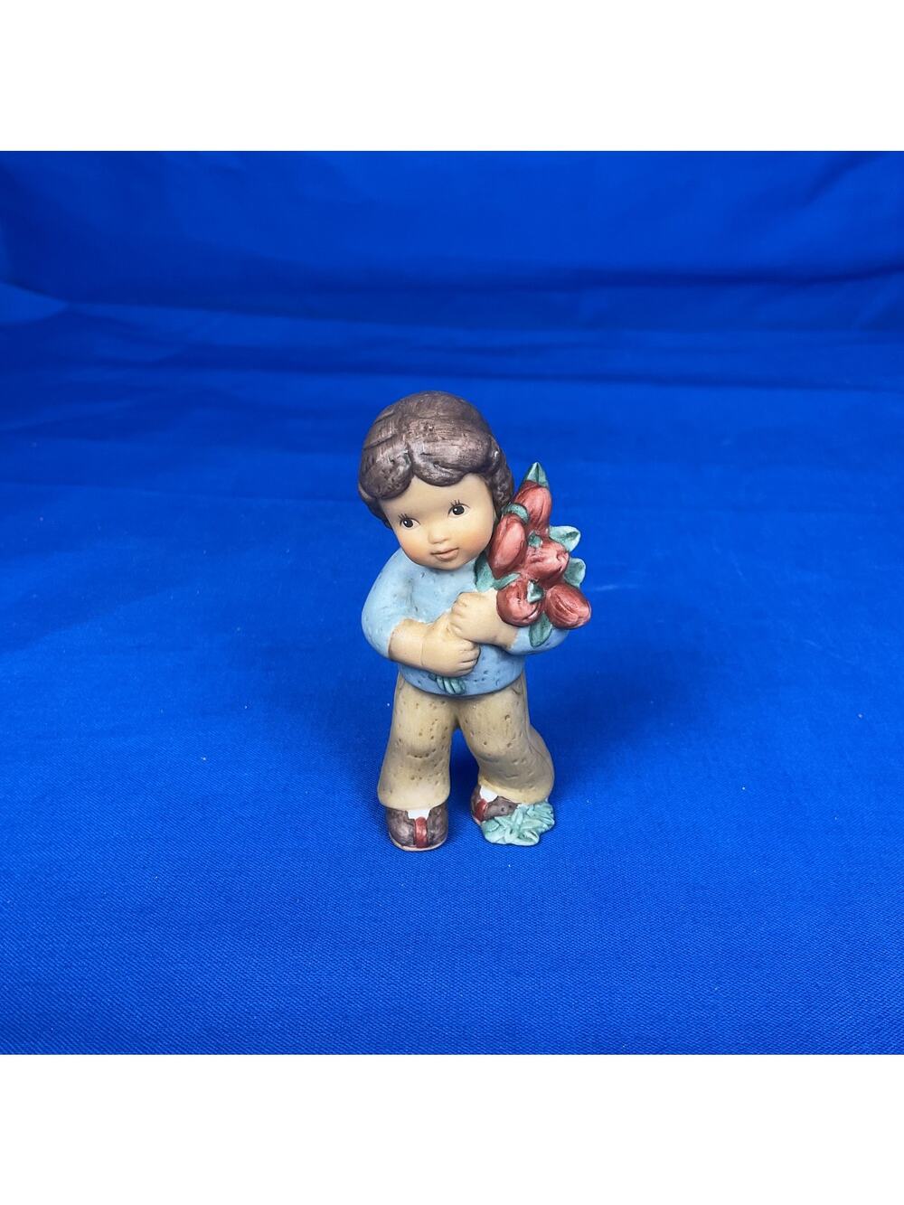 Goebel Nina & Marco "Boy with Flower Bouquet" Porcelain Figurine